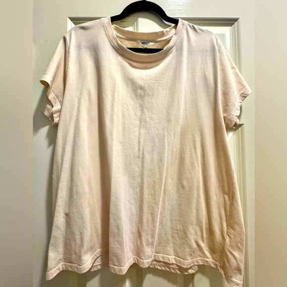 SPLENDID XL cotton tee in ivory, gently used - Picture 2 of 7